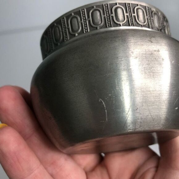 pewter selandia norway art deco design sugar salt and pepper shakers classic mod - Picture 14 of 15